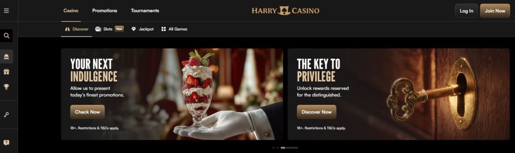 bonuses at harry casino